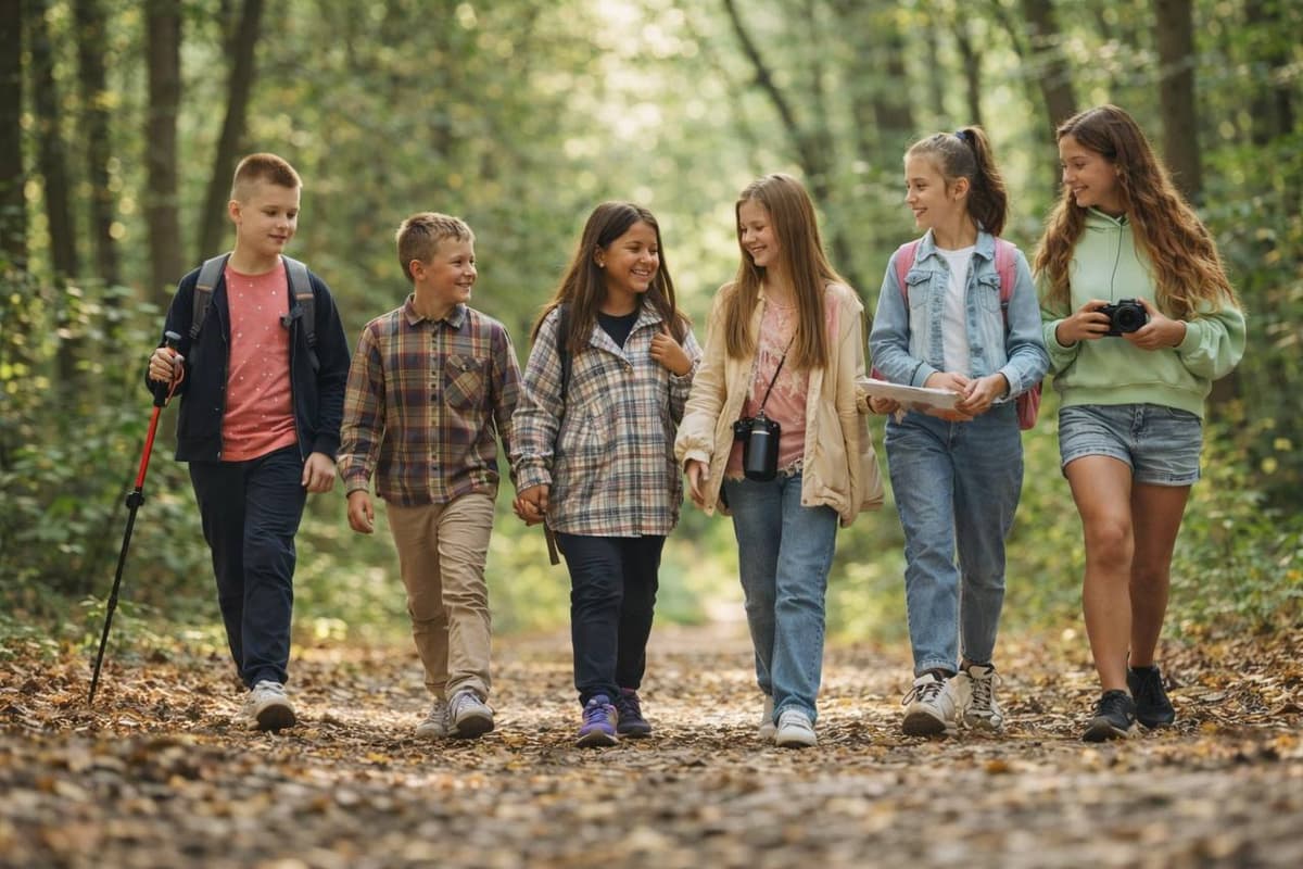 Youth walking together
